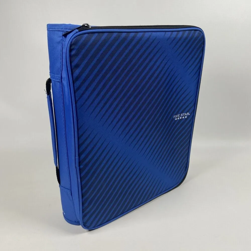 Five Star Zipper Binder, 2 Inch 3-Ring Binder for School 6 Pocket Expanding 380